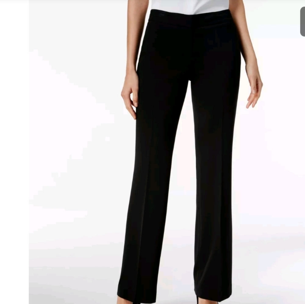 NWT Nine West Bi-stretch Modern Pant Black